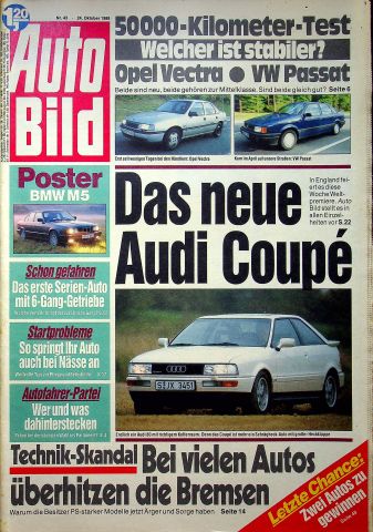 Deckblatt Auto Bild (43/1988)